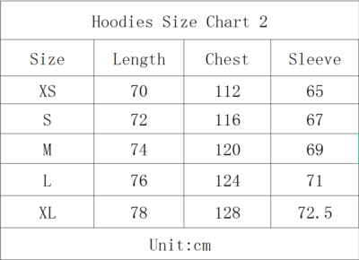 Corteiz Hoodie Size Guide