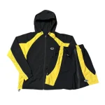 Corteiz Black/Yellow Alcatraz Windbreaker