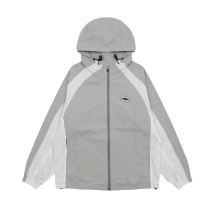 Corteiz Grey/White Alcatraz Windbreaker